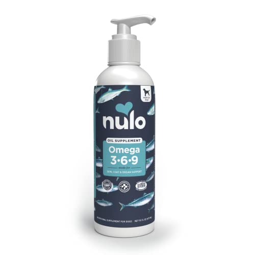 Nulo Omega 3-6-9 Fish Oil for Dogs and Puppies, Supports Skin & Coat Health, Joint Health, Heart Health, 16 Ounces