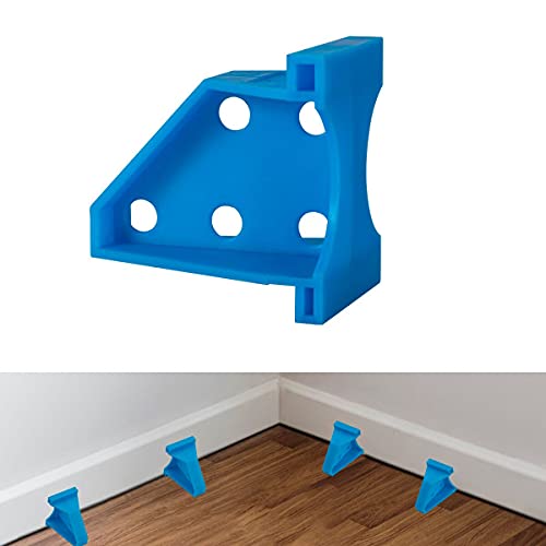 Flooring Spacers,Laminate Wood Flooring Tools,Compatible w/Vinyl Plank, Hardwood & Floating Floor Installation etc,Hardwood Flooring w/1/3 &1/4 Gap,Special Triangle Stay in Place (15, Blue)