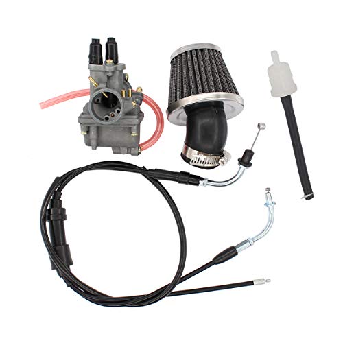 Carburetor Carb Air Filter Throttle Cable for Yamaha PW80 Y-Zinger Big Wheel 80 BW80 Dirt Bike