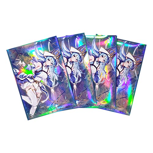 Time Walker 50ct Holographic Flashing (Water Enchantress of The Temple) top loaders for Cards, Top Loading Trading Card Sleeves Deck Protector for YuGiOh/Japanese Sized Cards 63x90mm (6)