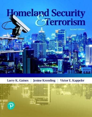 Homeland Security and Terrorism [RENTAL EDITION] (What's New in Criminal Justice)