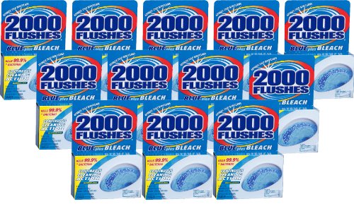 WD-40 2000 Flushes Blue/Bleach Bowl Cleaner Tablets