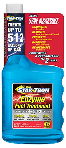 Star Tron Enzyme Fuel Treatment - Concentrated Formula 32 Fl. Oz.  Treats up to 512 Gallons - Fuel Stabilizer & Treatment, Gasoline Stabilizer, Star Tron Marine Enzyme Fuel Treatment