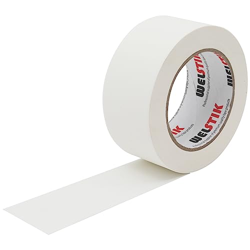 WELSTIK White Gaffer Tape 2 Inches x 33 Yards, No Residue, Non-Reflective,Waterproof, Can be Torn by Hand, Gaffers Cloth Tape for Photography, Shooting Background Fixed