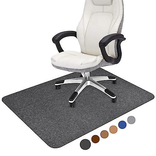 Placoot Office Chair Mat for Hardwood Floor, 55"x35" Computer Chair Mat, Desk Chair Mat, Large Anti-Slip Floor Protector for Home Office