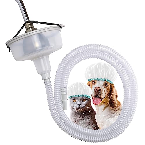 The Magic Shower Dog Wash Attachment | Pet Shower Handheld Sprayer | 6ft Length | Tool Free, Gentle Flow | Dog Grooming Tool