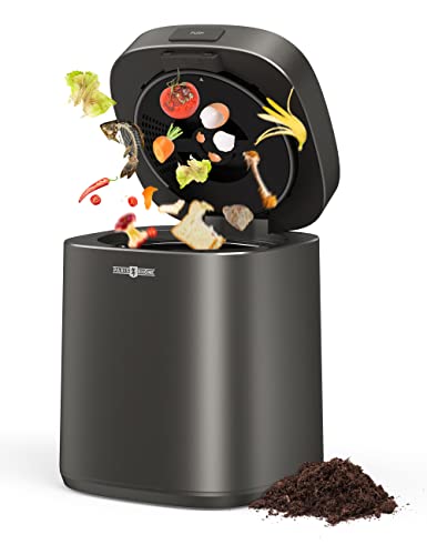 Paris Rhne Smart Waste Kitchen Composter, FoodCycler Eco-Friendly Electric Kitchen Compost Bin Sustainable Indoor Countertop Food Cycler with 3 Modes, Odor-Free, Fertilizes Your Garden