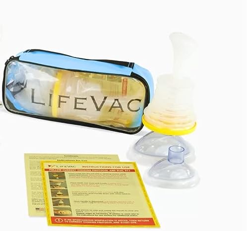 LifeVac Blue Travel Kit - Choking Rescue Device, Portable Suction First Aid Kit for Kids and Adults, Airway Suction Device for Children