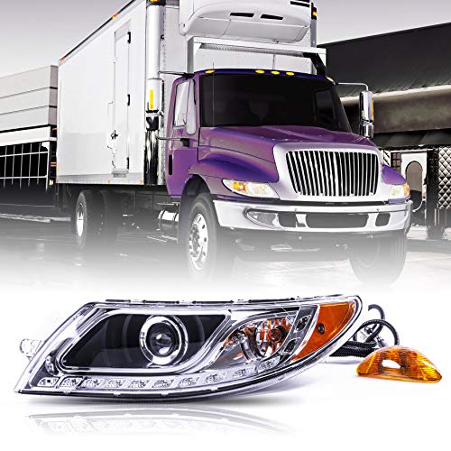 Gastokyle International Durastar Truck LED Headlight Headlamp 2001-2016 4100 4200 4300 4400 and 2002-2016 Transtar 8500 8600 Series (Driver Side (Left))