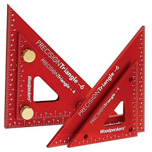 Woodpeckers Precision Triangle Set, 4 Inch and 6 Inch Woodworking Triangles