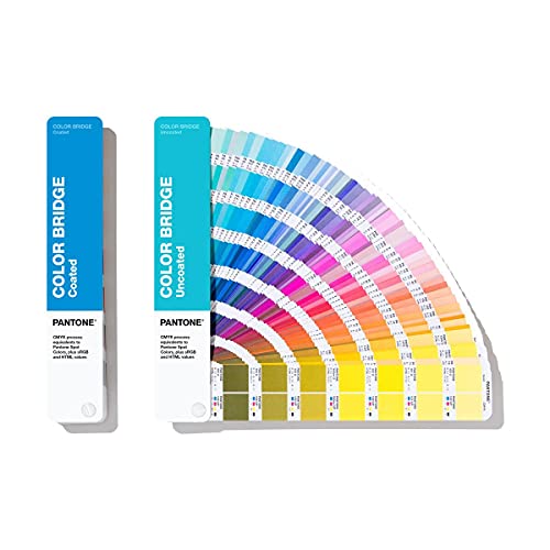 Pantone Color Bridge Guide Set - Coated & Uncoated | Ultimate Guide for Converting Pantone to CMYK, HTML, and RGB Equivalents | GP6102A