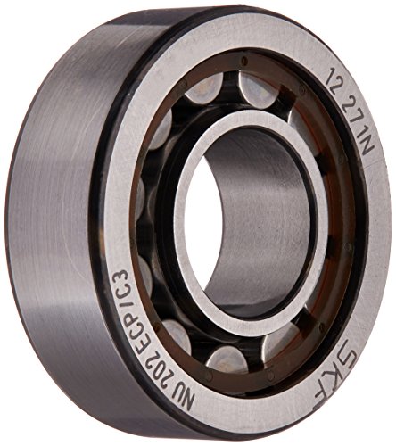 SKF NU 308 ECP/C3 Cylindrical Roller Bearing, Single Row, Removable Inner Ring, Straight Bore, High Capacity, C3 Clearance, Polyamide/Nylon Cage, Metric, 40mm Bore, 90mm OD, 23mm Width