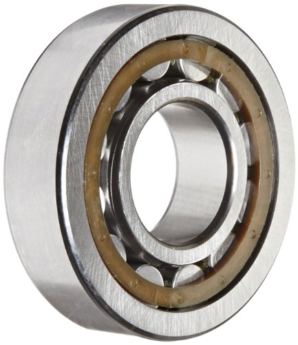 SKF NJ 207 ECP Cylindrical Roller Bearing, Removable Inner Ring, Flanged, High Capacity, Polyamide/Nylon Cage, Metric, 35mm Bore, 72mm OD, 17mm Width, 10000rpm Maximum Rotational Speed, 10800lbf Static Load Capacity, 10900lbf Dynamic Load Capacity