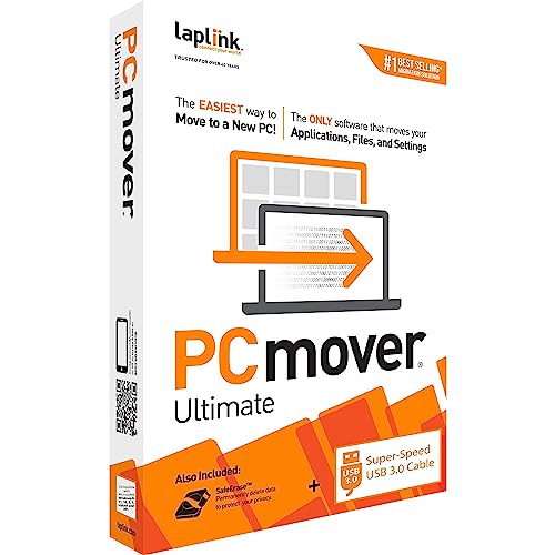 Laplink PCmover Ultimate 11 with SuperSpeed USB 3.0 Cable - 1 Use