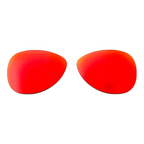 Walleva Replacement Lenses for Oakley Split Time Sunglasses - Multiple Options Available (Fire Red Mirror Coated - Polarized)