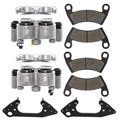 NICHE Front Left Right Brake Caliper Pad Set for 2009-2016 Polaris Ranger RZR 500 700 800 900 XP Crew 1911283 1911284