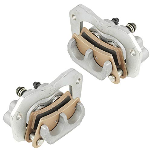 Caltric Rear Left and Right Brake Caliper with Pads Compatible with Polaris Ranger Crew XP 1000 2019 2020 2021