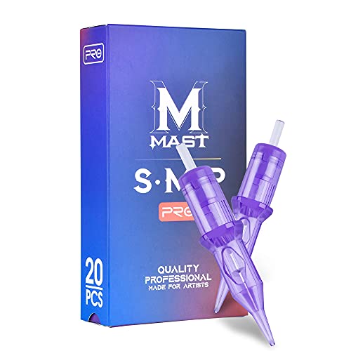 Mast Pro Smp Professional Cartridges Tattoo Needles 1 Round Liner 0.25MM Needles for Permanent Makeup Hair Scalp 0801RL
