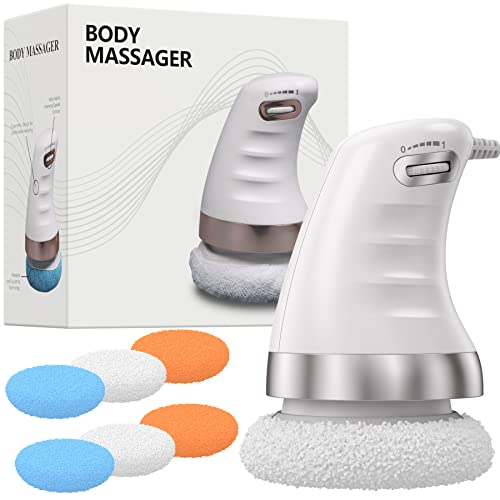 rghoic Body Sculpting Machine, Cellulite Massager with 6 Massage Washable Pads for Belly Waist Butt Arms Legs