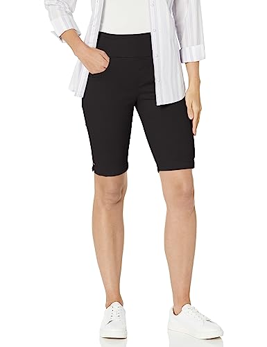 Gloria Vanderbilt Women's Amanda Pull On Bermuda Short, Black