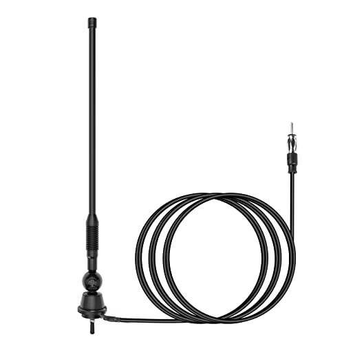 JSZAAHZ Waterproof Marine Antenna AM FM Golf Cart ATV UTV RV Car Stereo, Boat Mast Flexible radio antenna for Truck Excavator Tractor RVR Yacht Pontoon