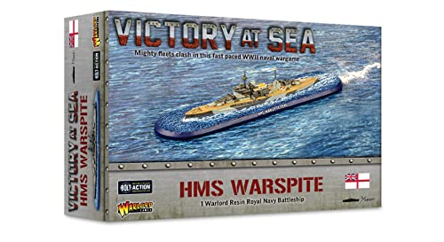 WarLord Victory at Sea HMS Warspite Royal Navy for Victory at Sea WWII Table Top Battleship Plastic Model Kit 742412011