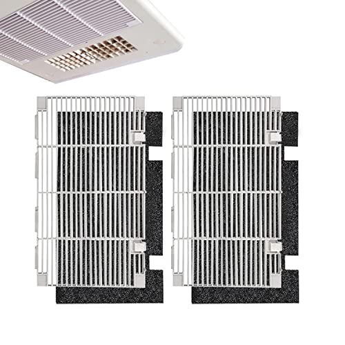 RV A/C Ducted Air Grille Duo-Therm Air Conditioner Grille Replace for The Dometic 3104928.019 with Air Filter pad Assembly - Polar White (2 Set)