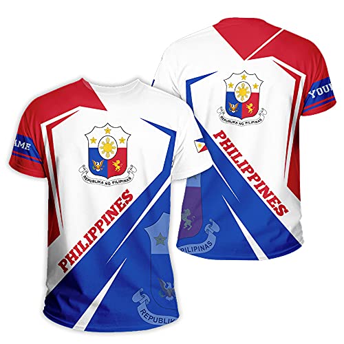 Generic Personalized Custom Your T Shirts - Philippines T-Shirt - Limited Edition (DT-BL325, L)