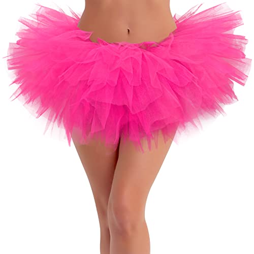 Tutus for Women Neon Tutu Hot Pink Tutu for Women Womens Tutu Skirts for Women Adult Tutu Plus Size Tutu Skirt 80s Tutu