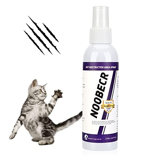 NOOBECR Cat Deterrent Spray, Cat Repellent Spray Suit for Indoor & Outdoor, Anti Cat Scratching Deterrent Spray, Used to Prevent Cats from Scratching Plants & Furniture, Safe for Children & Plant