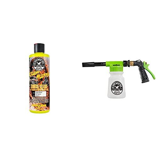 Chemical Guys CWS20216FBB Foam Blaster Bundle - Tough Mudder Foaming Truck, Off Road, Heavy Duty Wash Soap, 16 fl oz + ACC_326 Torq Foam Blaster 6 Foam Wash Gun, Works With Garden Hose (2 Items)