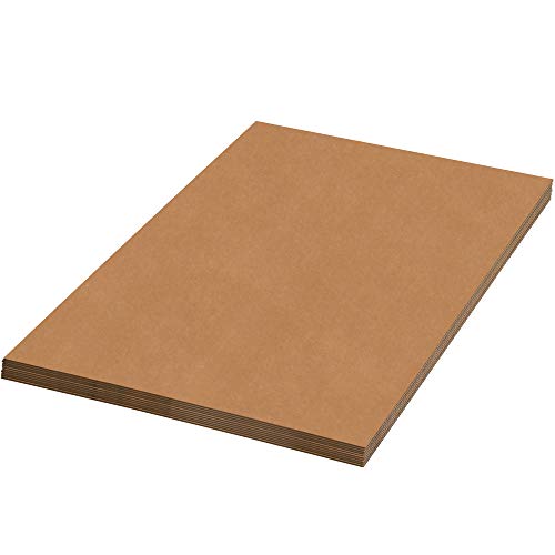 Choice Shipping Supplies Corrugated Cardboard Sheets, 36" x 72", Kraft, Pack of 5,CSSP3672