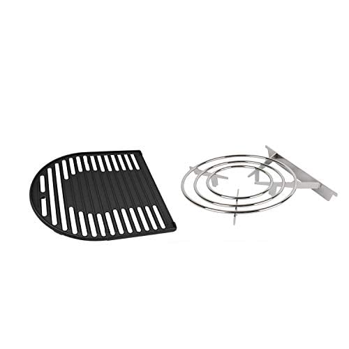 AJinTeby RoadTrip Swaptop Steel Stove Grate and Cast Iron Griddle for Coleman Roadtrip Grills and Swaptop Accessories