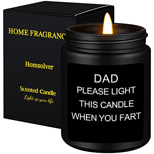 Dad Gifts from Daughter Son,Dad Birthday Gift,Fathers Day Birthday Gifts for Dad Step Dad Father in Law Him Bonus Dad Daddy,Sandalwood Scented Candle Gifts for Men