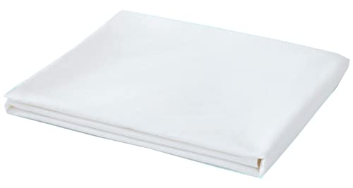 icyfall Twin Size 1 Piece Single Flat Sheet Only Sold Separately Top Sheet for Bed Brushed Microfiber Wrinkle-Free,Shrinkage&Fade Resistant Hotel Quality (White, Twin)