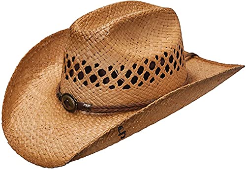 Stetson Men's Shapeable Straw Cowboy Hat, Sweated, Small