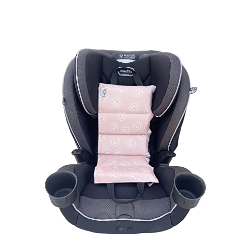 Little Bum Coolers Car Seat Cooler Pad for Children, Booster Seat Cover, Summer Ice Pack Cooling Mat, Buckle Protector for Child & Baby Car Seats (Smiley Face)