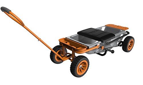 WORX Aerocart 8-in-1 Wheelbarrow / Yard Cart / Dolly + Attachable Wagon Kit