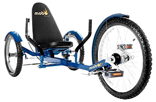 Mobo Cruiser Triton Pro Adult Recumbent Trike. Pedal 3-Wheel Bicycle. 16 Inches. Adaptive Tricycle for Teens to Seniors