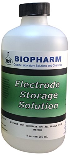 pH/Oxygen Reduction Potential (ORP) Electrode Storage Solution, 250 mL (8.4 fl oz)  Suitable for All pH Meters  1M KCl Solution  Keeps Your Probe Conditioned and Helps to Extend its Life