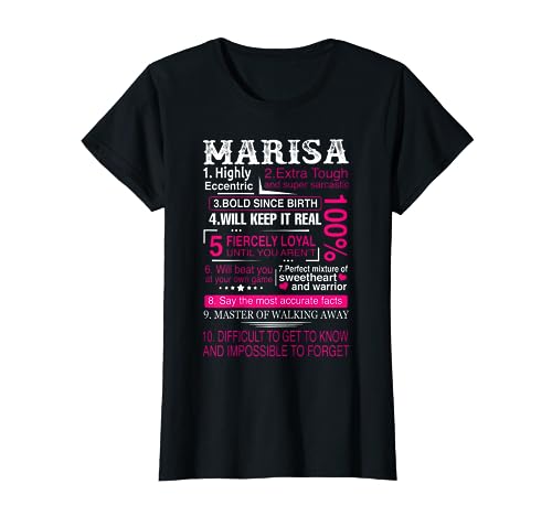 Ten Facts About Women Name Is Marisa First Name Gift T-Shirt