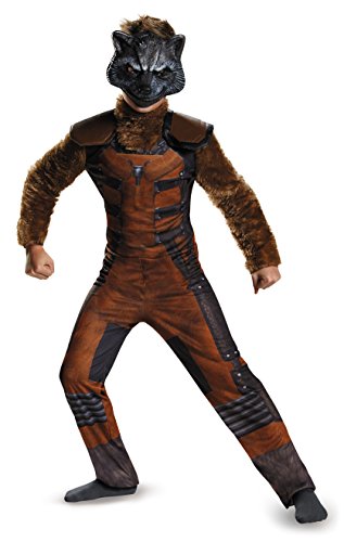 Disguise Marvel Guardians of The Galaxy Rocket Raccoon Deluxe Boys Costume, One Color, 4-6X