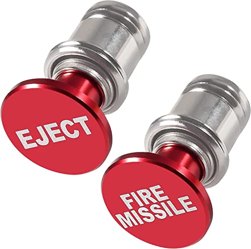 Fire Missile & Eject Car Cigarette Lighter Plug, 12-Volt Universal Replacement Accessory for Most American Japanese Vehicles Socket Size A (Red)