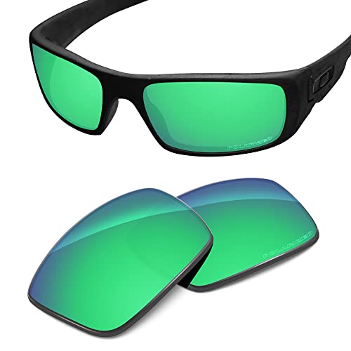 Tintart Performance Replacement Lenses Compatible with Oakley Crankshaft OO9239 Polarized Etched-Emerald Green