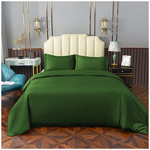Whitney Home Textile Bamboo Microfiber Duvet Cover Set - Soft Cooling Duvet Cover King Size 3 Pieces Hotel Comforter Cover with Zipper Closure & Corner Ties 102" x 90"