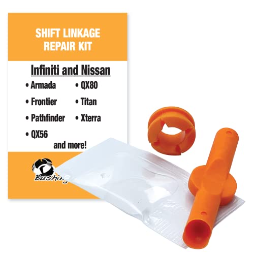 BushingFix NI1KIT - Transmission Shift Cable Bushing Repair Kit - Automatic Transmission Linkage Repair Kit, Transmission Repair Kit, Shifter Cable Bushing Fix, Shift Linkage Bushing Replacement