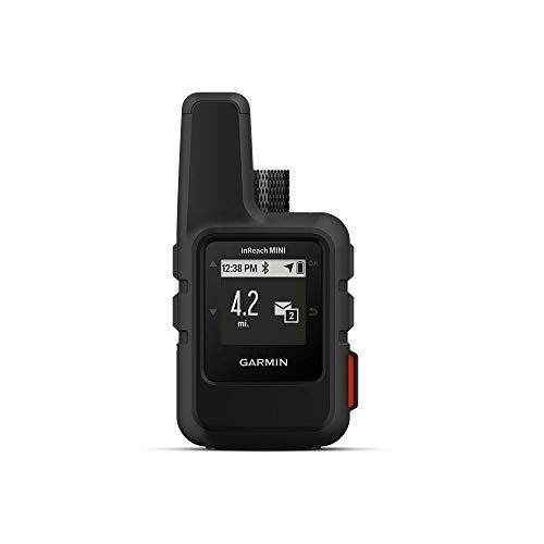 Garmin inReach Mini, Lightweight and Compact Handheld Satellite Communicator, Black (Renewed)