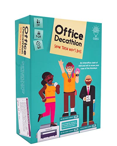 Gray Matters Games Office Decathlon Game, Office Game with Olympic-Inspired Team Building & Fun Ice Breakers for Office or Work from Home Meetings | Instructions to use on Zoom are Available |