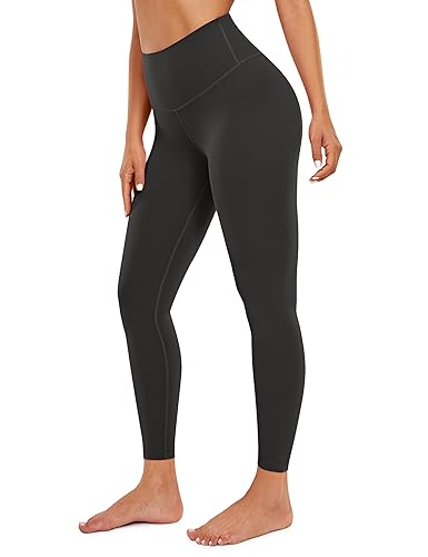 CRZ YOGA Women's Butterluxe Leggings 25 Inches - High Waisted Buttery Soft Comfort Lounge Leggings Black Medium