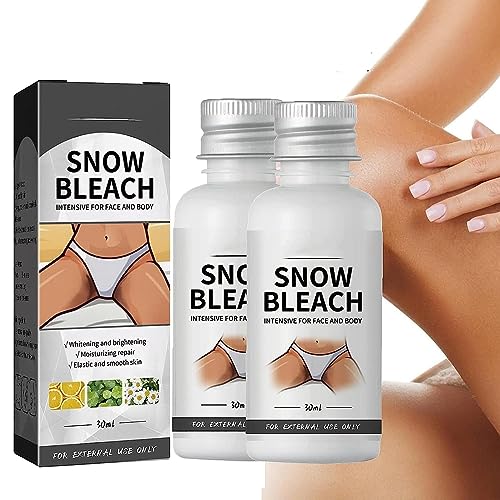 2Pcs Snow Bleach Cream, 30ml Snow Bleach Cream for Private Part and Underarm1